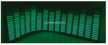 Эквалайзер Light на заднее стекло автомобиля EQ-3 (90*25см) зеленый