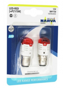Светодиоды 12V P21/5 Range Performance LED red (2шт. блистер) NARVA