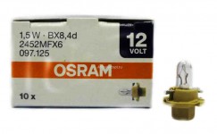 Автолампа  12V  1.5W панель приборов (бежевый)  (BX8.4d) 2452MFX6 OSRAM