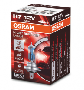 Автолампа  H7 12V 55W (PX26d)  Night Breaker Laser +150% (1 шт) 64210NL OSRAM