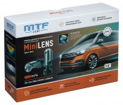 Светодиодные линзы MTF Light серия MiniLENS H4, 12V, 24/36W, 5500K, 4000lm, комплект.
