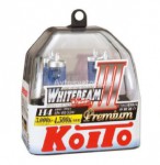 Автолампа H4 12V 60/55W (135/125W) 4500K  Whitebeam Premium, комплект 2 шт. Koito