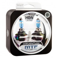 Набор ламп HB4 9006 12v 55w  ARGENTUM +80% 4000K MTF