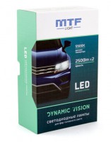 Светодиодные автолампы MTF Light серия DYNAMIC VISION LED, H4, 28W, 2500lm, 5500K, ком-кт.